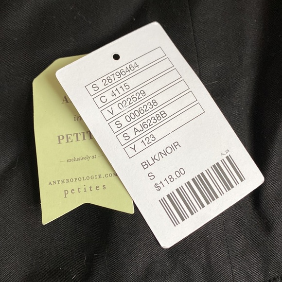 Black cropped blazer from Anthropologie size small - Picture 3 of 3